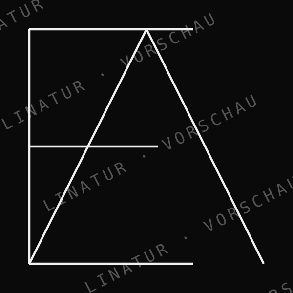 ALEA als geometrisches Fine-Line-Design — Vorschau mit Wasserzeichen