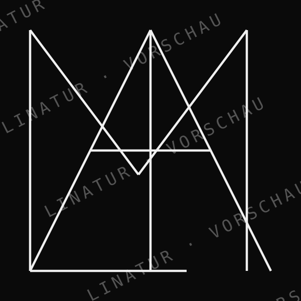 AMALIA als geometrisches Fine-Line-Design — Vorschau mit Wasserzeichen