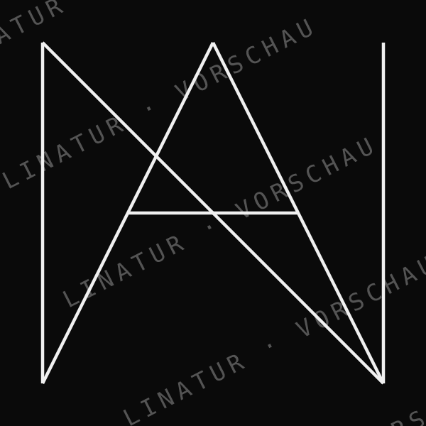 ANNA als geometrisches Fine-Line-Design — Vorschau mit Wasserzeichen