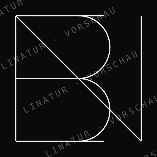 BEN als geometrisches Fine-Line-Design — Vorschau mit Wasserzeichen