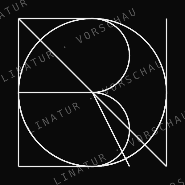 BRUNO als geometrisches Fine-Line-Design — Vorschau mit Wasserzeichen
