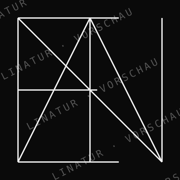 ELINA als geometrisches Fine-Line-Design — Vorschau mit Wasserzeichen