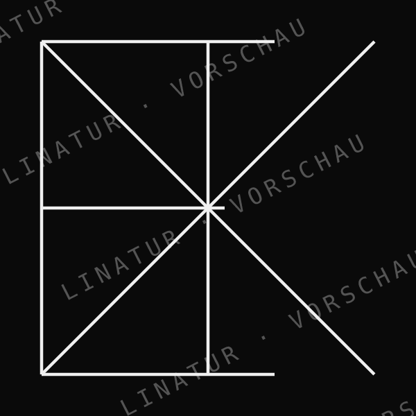 FELIX als geometrisches Fine-Line-Design — Vorschau mit Wasserzeichen