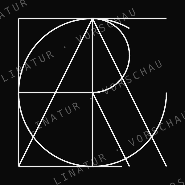 GRETA als geometrisches Fine-Line-Design — Vorschau mit Wasserzeichen