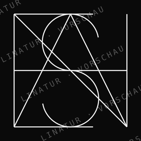 HANNES als geometrisches Fine-Line-Design — Vorschau mit Wasserzeichen