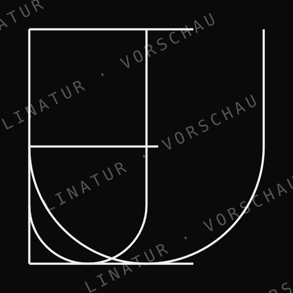JULE als geometrisches Fine-Line-Design — Vorschau mit Wasserzeichen