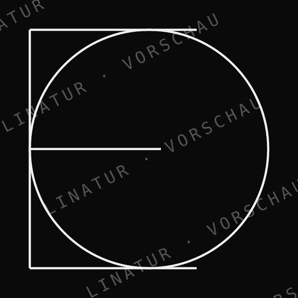LEO als geometrisches Fine-Line-Design — Vorschau mit Wasserzeichen