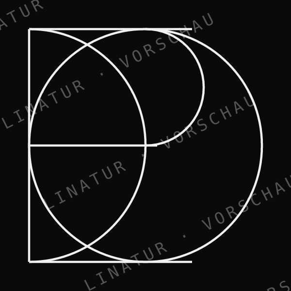 LEOPOLD als geometrisches Fine-Line-Design — Vorschau mit Wasserzeichen