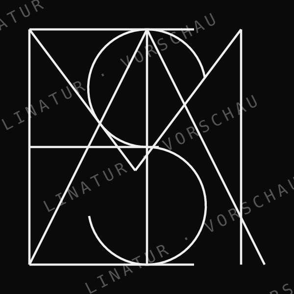 MELISSA als geometrisches Fine-Line-Design — Vorschau mit Wasserzeichen