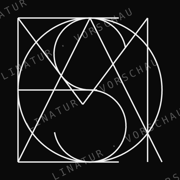 SALOME als geometrisches Fine-Line-Design — Vorschau mit Wasserzeichen