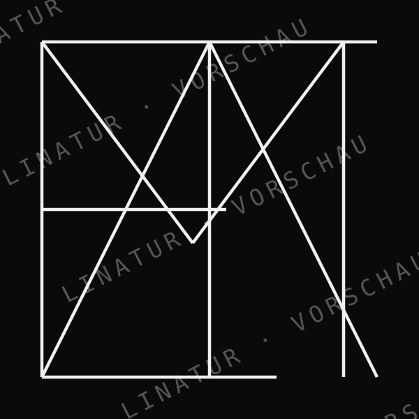 TAMME als geometrisches Fine-Line-Design — Vorschau mit Wasserzeichen