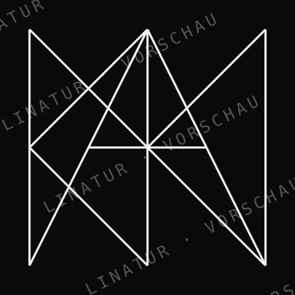 YANNIK als geometrisches Fine-Line-Design — Vorschau mit Wasserzeichen